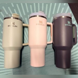 3 Stanley Insulated Travel Mug Set - Green, Pink, Purple